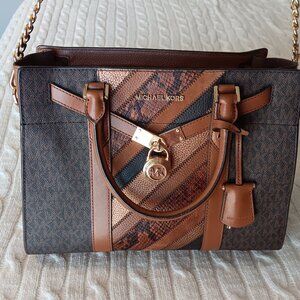Michael Kors Snakeskin Hamilton Bag